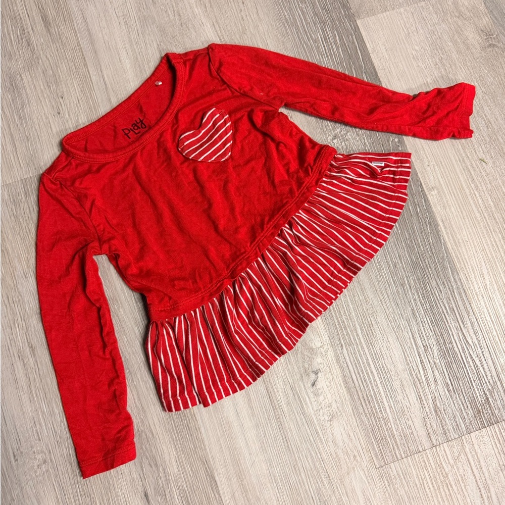 Little Sleepies Vibrant Red Toddler Top valentines